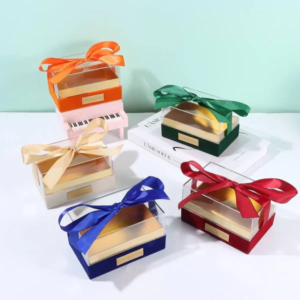 Birthday Party Transparent Wedding Hand Gift Box Acrylic Light Luxury Bow Present Box Valentine's Day Gift Box 5