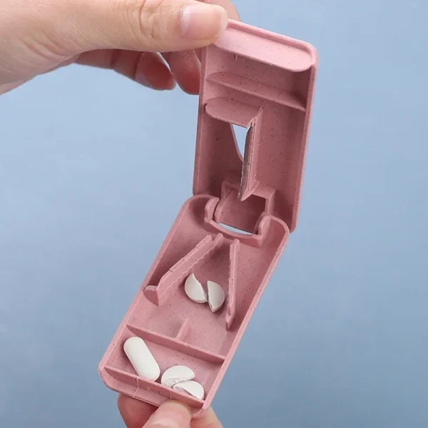 1pc Mini Home Portable Mini Pill Cutter Multi-function Dispenser Pill Box Easily Divide Your Medication Tablet Cutter Splitter 3