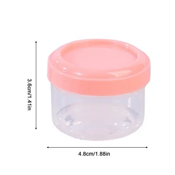 6pcs Condiment Containers with Lids Salad Dressing Container Chutney Chili Sauce Cups Airtight Stackable Leakproof Sauce Box 6