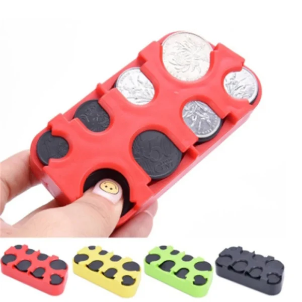 Auto Coin Holder Euro Storage Box Case Car Interior Money Organizer Container Home Ornament 2