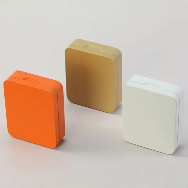 Portable Mini Metal Storage Box Jewelry Keys Coins White Tea Box Wedding Candy Storage Tin Can Organizer Gift 2