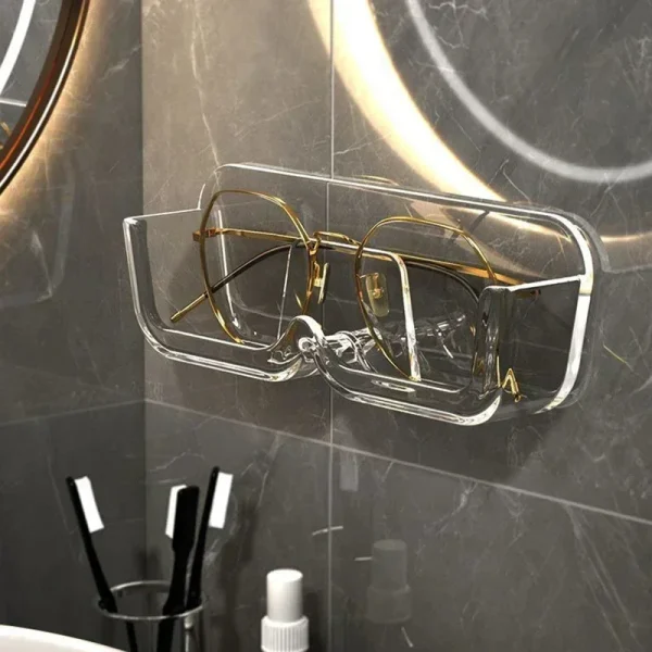 Glasses Display Cabinet Sunglasses Storage Box Wall Mounted Perforated Free Sunglasses Storage Glasses Rack Home Tidying 3