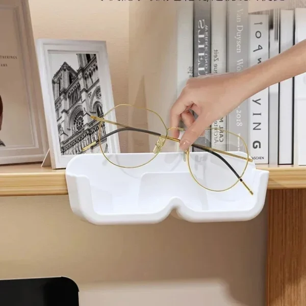 Glasses Display Cabinet Sunglasses Storage Box Wall Mounted Perforated Free Sunglasses Storage Glasses Rack Home Tidying 5