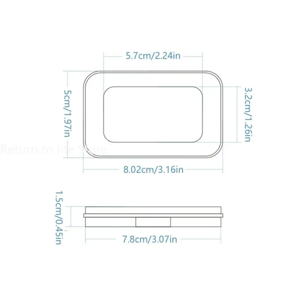 Magnetic Sewing Needles Holder Black Rectangle Sewing Needle Storage Case Buttons Pins Storage Box for Sewing Tool Accessories 6