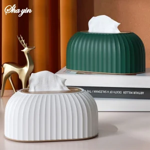 1 Piece Of Household Extraction Paper Box, With Spring, High Appearance Level, Light Luxury, Living Room, Desktop, Tissue Box 1