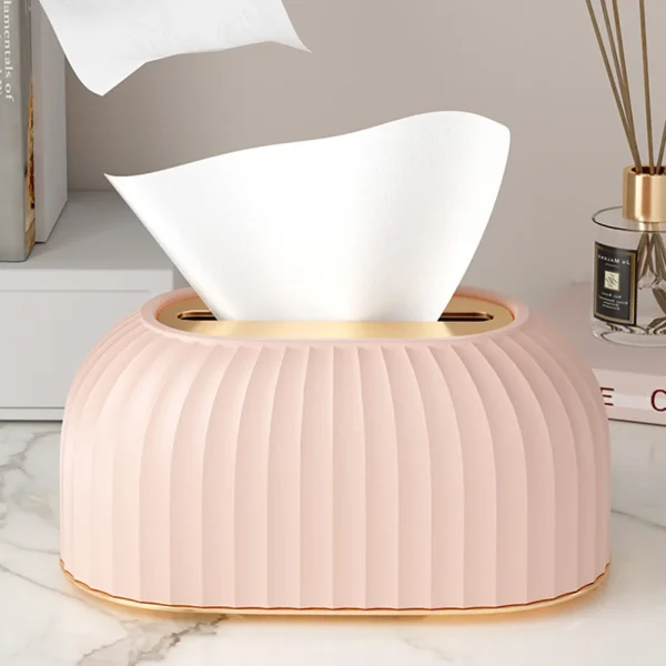 1 Piece Of Household Extraction Paper Box, With Spring, High Appearance Level, Light Luxury, Living Room, Desktop, Tissue Box 2