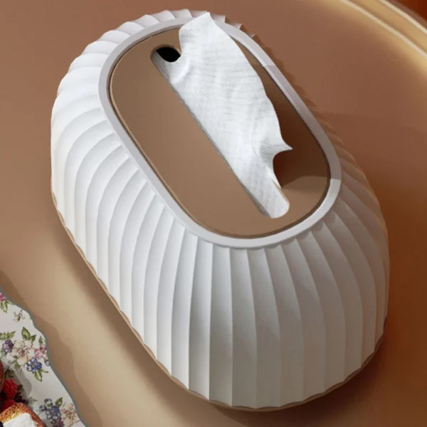 1 Piece Of Household Extraction Paper Box, With Spring, High Appearance Level, Light Luxury, Living Room, Desktop, Tissue Box 3
