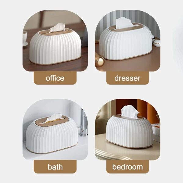 1 Piece Of Household Extraction Paper Box, With Spring, High Appearance Level, Light Luxury, Living Room, Desktop, Tissue Box 5