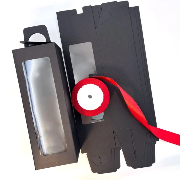 5pcs Gift Boxes with 1roll 24 Yard Ribbon for Sublimation Glass Exhibition Box for 12 Oz-25 Oz Tumbler Gift Box for Sublimation 5