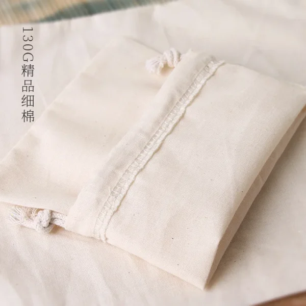 10pcs Cotton Bags Gift Drawstring Pouch Gift Box Packaging Bags Gift Linen Bags Jewelry Display Xmas Wedding Sack Burlap Bag Diy 3