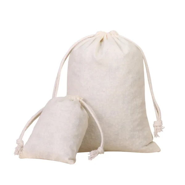 10pcs Cotton Bags Gift Drawstring Pouch Gift Box Packaging Bags Gift Linen Bags Jewelry Display Xmas Wedding Sack Burlap Bag Diy 4