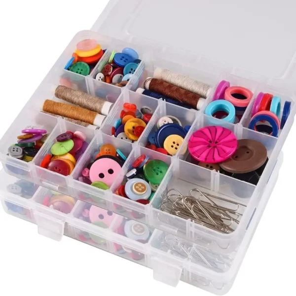 Kids Snack Box with 18 Removable Grids Compartments Snackle Trays for Travel 2