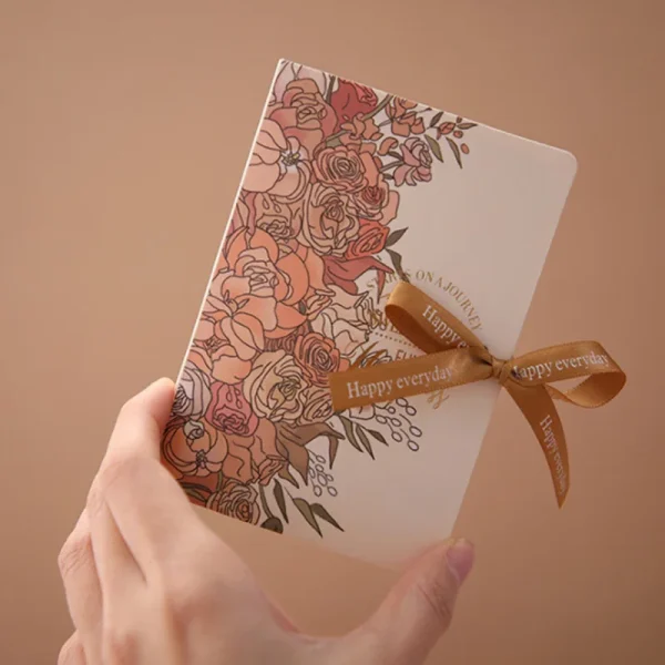 5pcs Book Shape Gift Box ith Ribbon Paperboard Candy Chocolate Present Packaging Box for Wedding Birthday Mother's Day 6