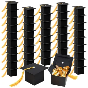 10/20/30Pcs Graduation Cap Gift Box Candy Chocolate Packaging Boxes Bags 2025 Graduation Party Decoration Favors Supplies Grad 1