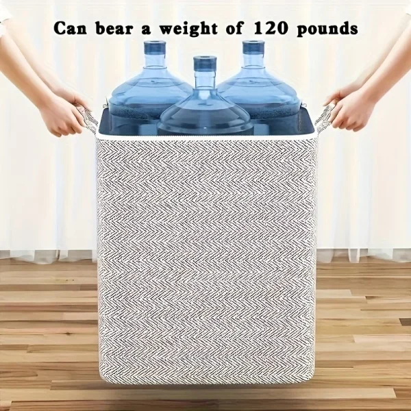 Spacious Waterproof Storage Box Cover - Durable Non-woven Fabric Organizer for Clothes, Blankets, and Other Items 3
