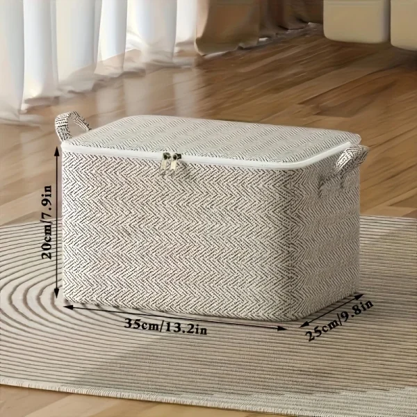 Spacious Waterproof Storage Box Cover - Durable Non-woven Fabric Organizer for Clothes, Blankets, and Other Items 6