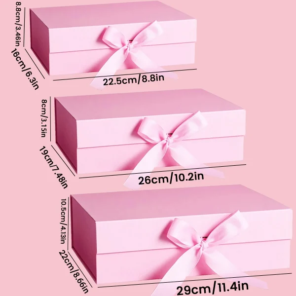 Pink Magnetic Gift Box, Luxury Gift Box, Gift Wrapping Box For Birthday Holiday Party Christmas Halloween Anniversary 3