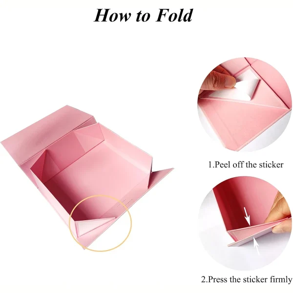 Pink Magnetic Gift Box, Luxury Gift Box, Gift Wrapping Box For Birthday Holiday Party Christmas Halloween Anniversary 4