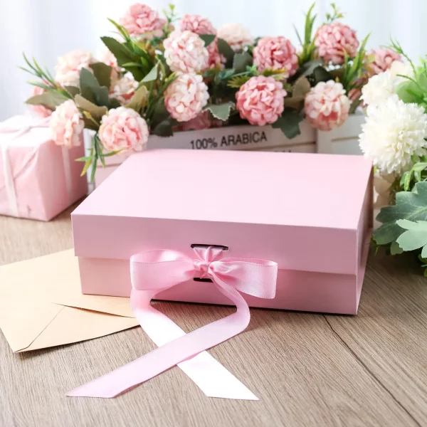 Pink Magnetic Gift Box, Luxury Gift Box, Gift Wrapping Box For Birthday Holiday Party Christmas Halloween Anniversary 6