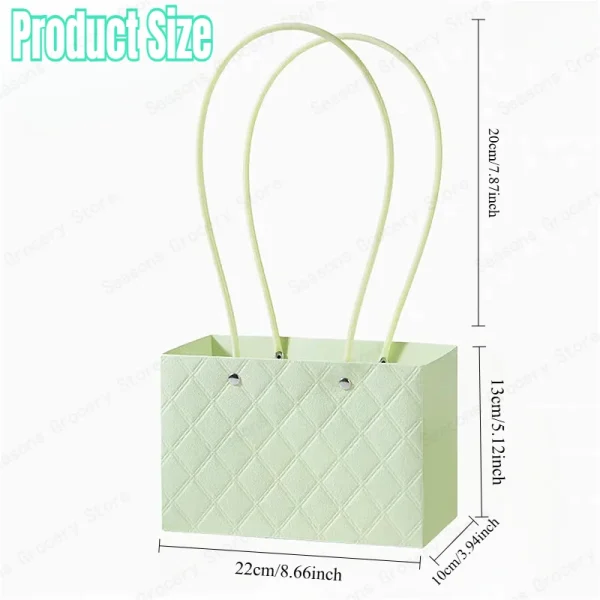 2025 New Reusable Waterproof Flower Tote Bag Eco Friendly Wedding Party Favors Gift Box Portable Bouquet Packaging Decorations 2