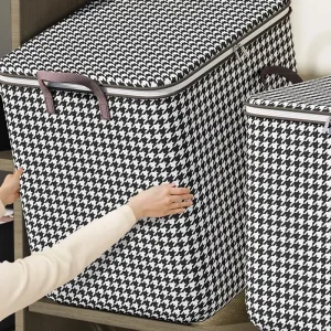 Quilt Storage Box Dustproof Organizers Non-Woven Wardrobe Space Saving Bag House-Moving Bedding Box Travel Storage Organization 1