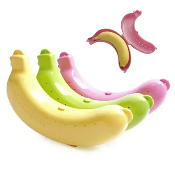 Banana Protective Storage Box Fruit Storage Box Trip Outdoor Banana Case Protector Container Student Luanch Bag Lunch 3