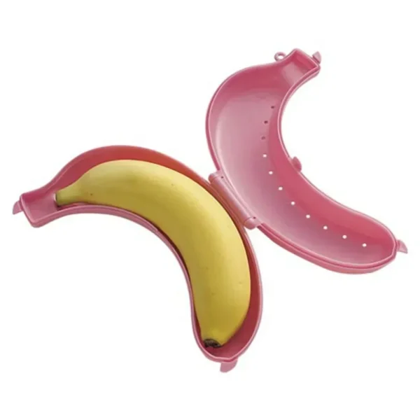 Banana Protective Storage Box Fruit Storage Box Trip Outdoor Banana Case Protector Container Student Luanch Bag Lunch 5
