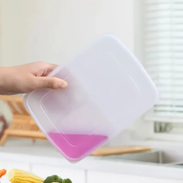 4 Grids Food Preservative Box Compartment Fruit Vegetable Storage Box Refrigerator Organizer Sub-Packed Meat Onion Ginger 5