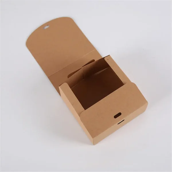 1pcs Square Kraft Paper Box Cardboard Package Valentine's Day Gift Candy Storage Boxes With Ribbons Gift Bag Pouches 6