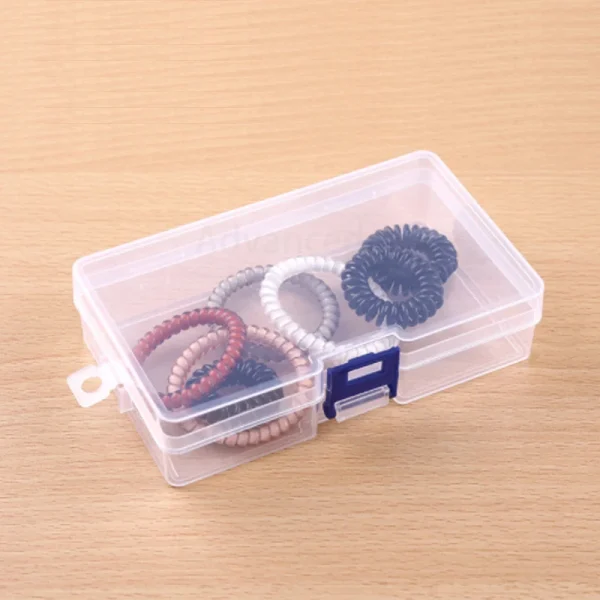 Transparent Plastic Storage Jewelry Box Empty storage box Container For Beads Earring Box For Jewelry Rectangle Case 146*85*35mm 2