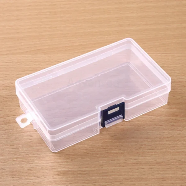 Transparent Plastic Storage Jewelry Box Empty storage box Container For Beads Earring Box For Jewelry Rectangle Case 146*85*35mm 3