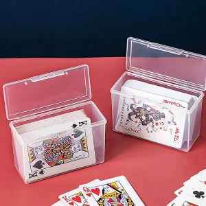 New Transparent Plastic Boxes Playing Cards Container PP Storage Case Packing Poker Game Card Box For Board Games 1