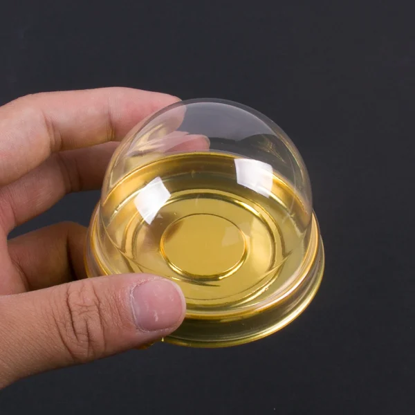 10/20pcs Mini Dessert Muffin Cake Box Container Transparent Dome Packaging Boxes Birthday Wedding Party Christmas Supplies Gifts 3