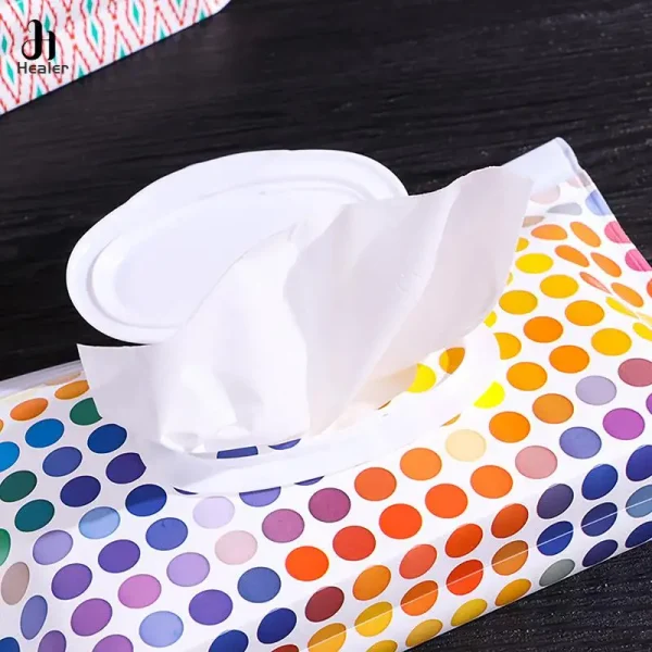 EVA Baby Wet Wipe Pouch Portable Wipes Holder Case Flip Cover Snap-Strap Reusable Refillable Cosmetic Pouch Useful Tissue Box 5
