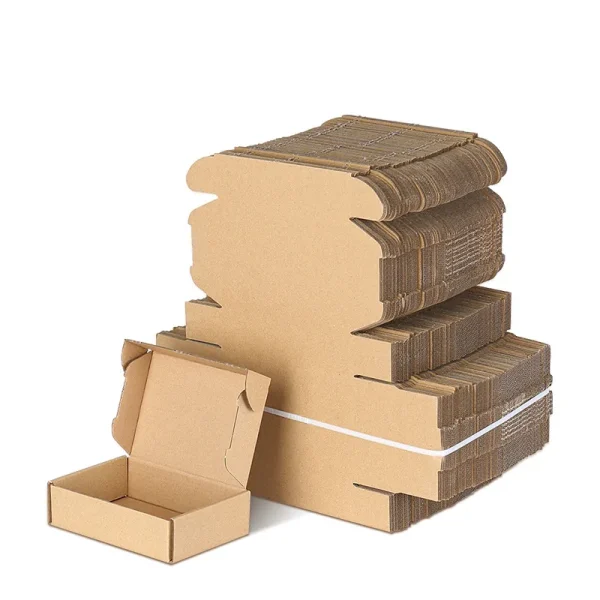 10 pcs super hard  brown multi-size brown carton packaging wedding party gift chocolate candy event gift box 6