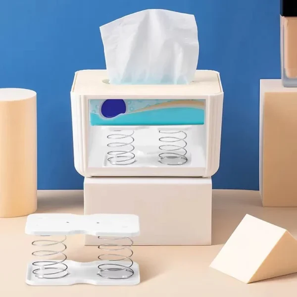 Paper Drawer Spring Holder Inside Tissue Box One Bottom Spring Tray Paper Drawer Bottom Support Artifact Lifting Elastic Support 6