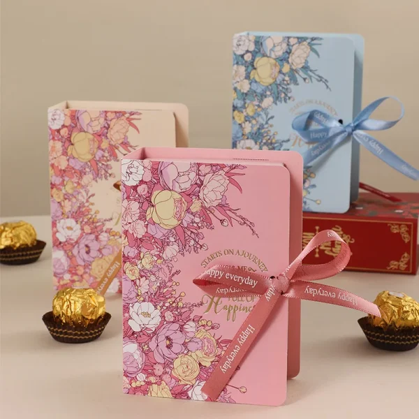 Creative Simple Book Shape Gift Box DIY Valentine's Day Wedding Party Birthday Banquet Baby Shower Candy Chocolate Package Decor 2