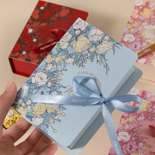 Creative Simple Book Shape Gift Box DIY Valentine's Day Wedding Party Birthday Banquet Baby Shower Candy Chocolate Package Decor 5
