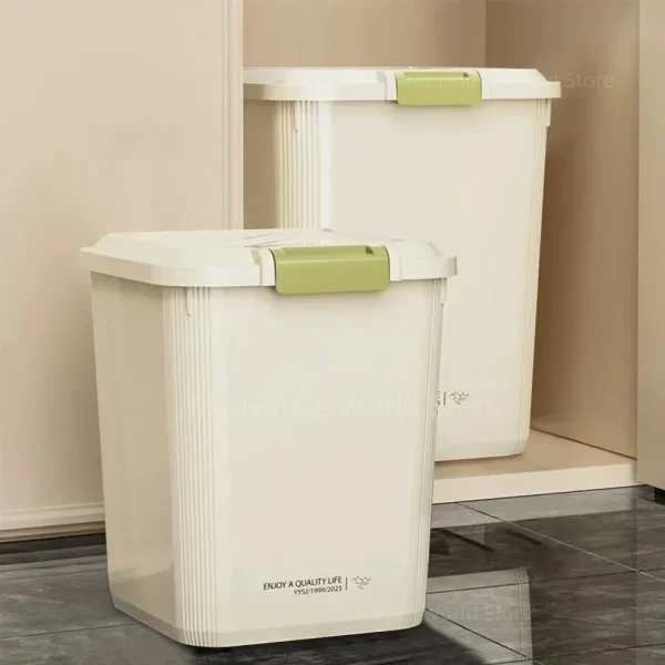 5/10KG Rice Storage Box Sealed Cereal Dispenser with Buckle Waterproof Insect Proof Grain Pet Food Container Kitchen Organizer 4