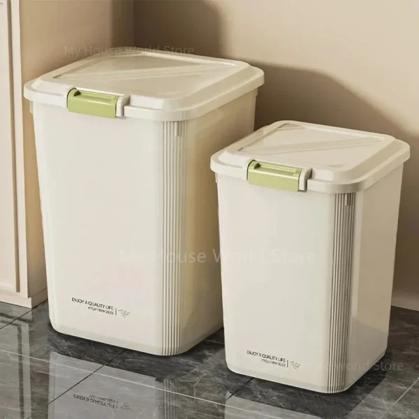 5/10KG Rice Storage Box Sealed Cereal Dispenser with Buckle Waterproof Insect Proof Grain Pet Food Container Kitchen Organizer 6