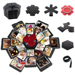 DIY Explosion Photo Album Gift Box DIY Scrapbook Lovely Surprise Explosion Couple Box Love Memory Anniversary Gift 1