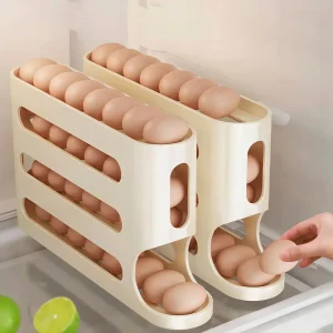 2-4-layer Slide Egg Storage Box Ladder Style Egg Box Storage Refrigerator Side Door Large Capacity Automatic Egg Rolling Machine 1