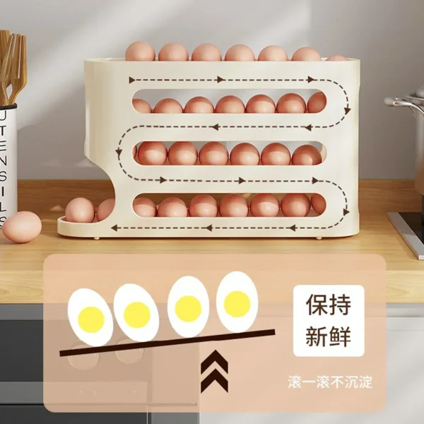 2-4-layer Slide Egg Storage Box Ladder Style Egg Box Storage Refrigerator Side Door Large Capacity Automatic Egg Rolling Machine 5
