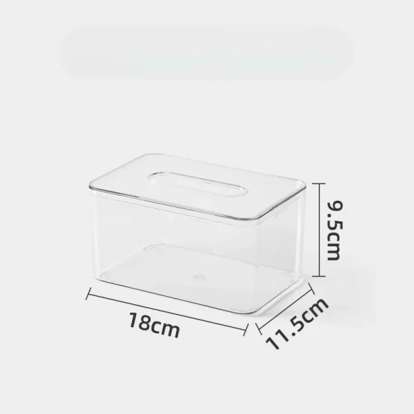 Desktop Tissue Box Nordic Simple Ins Transparent Home Living Room Tissue Box Restaurant Napkin Storage Box 3
