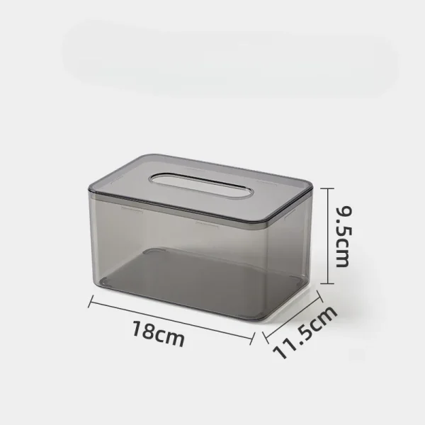 Desktop Tissue Box Nordic Simple Ins Transparent Home Living Room Tissue Box Restaurant Napkin Storage Box 4
