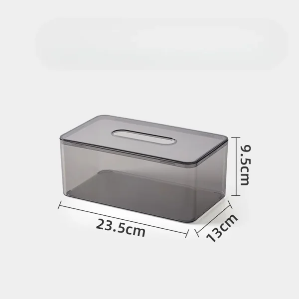 Desktop Tissue Box Nordic Simple Ins Transparent Home Living Room Tissue Box Restaurant Napkin Storage Box 6