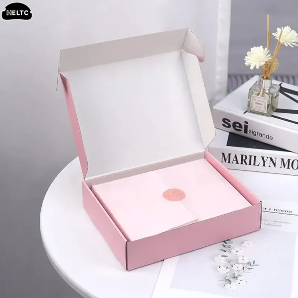 5PCS Shipping Boxes Cardboard Corrugated Mailer Boxes for Packaging Craft Gifts Giving Products for Small Business Wedding Party 4