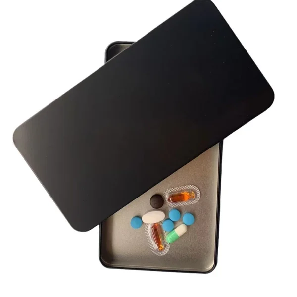 Tin Mouth Box Beauty Tool Tempered Film Mobile Phone Case Iron Box Eyelashes Tweezers Makeup Brush Pedicure Packaging Box 6