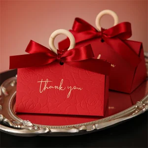 Luxury Triangle Wedding Candies Box Sanck Favor Gift Bags Wedding Birthday Movie Party Tableware Party Supplies Christmas Decor 1