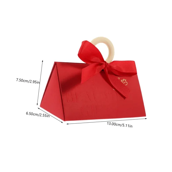 Luxury Triangle Wedding Candies Box Sanck Favor Gift Bags Wedding Birthday Movie Party Tableware Party Supplies Christmas Decor 6